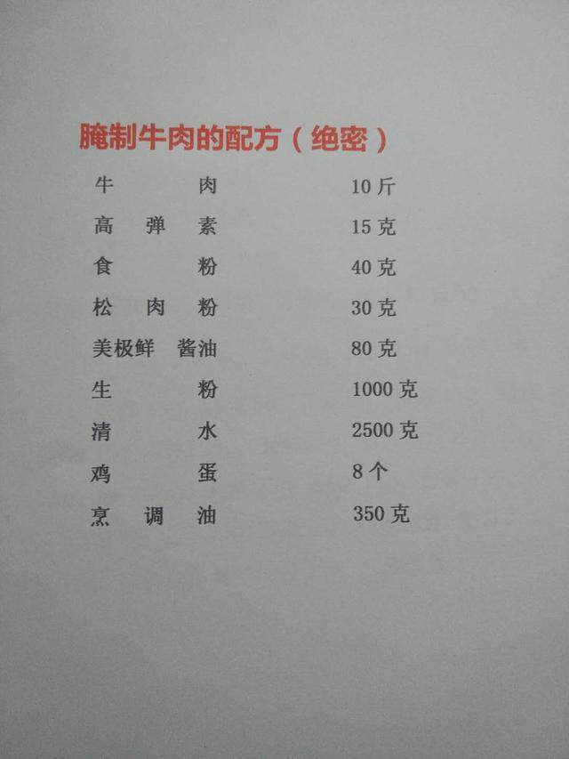 珍藏多年的3种卤水配方，2种腌制配方，是不可多得的美食宝藏